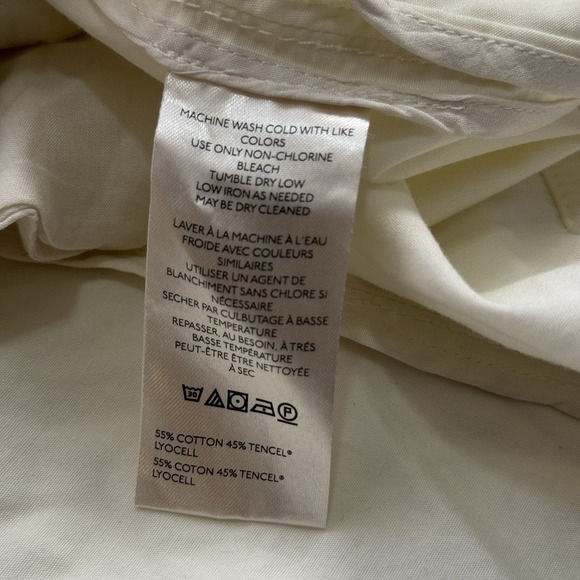 Anthropologie Oversized Parachute Windbreaker Jacket Medium White Puff Sleeve - Picture 7 of 9